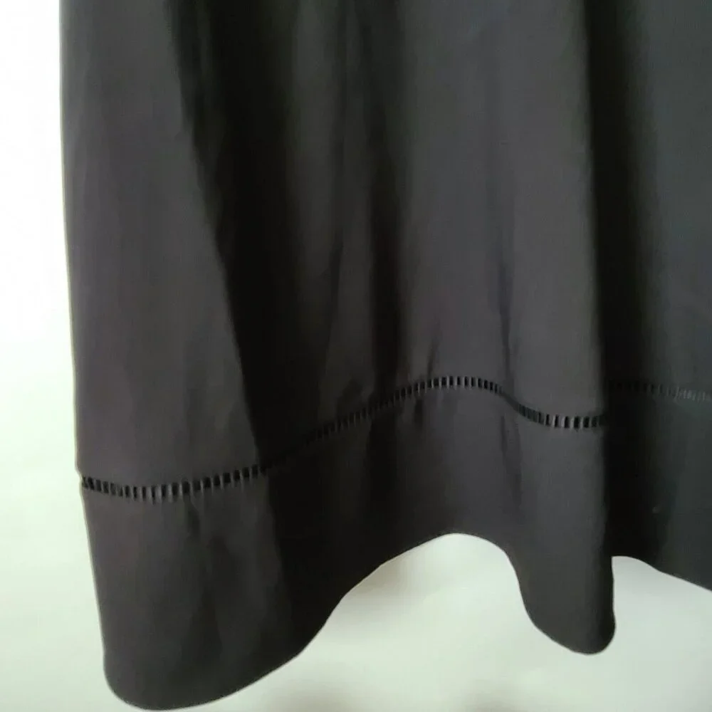 Talbots Fit & Flare LBD Dress 3/4 Sleeve Dress Sz 4 Black Zip Dressy NWT $149 - Picture 6 of 10